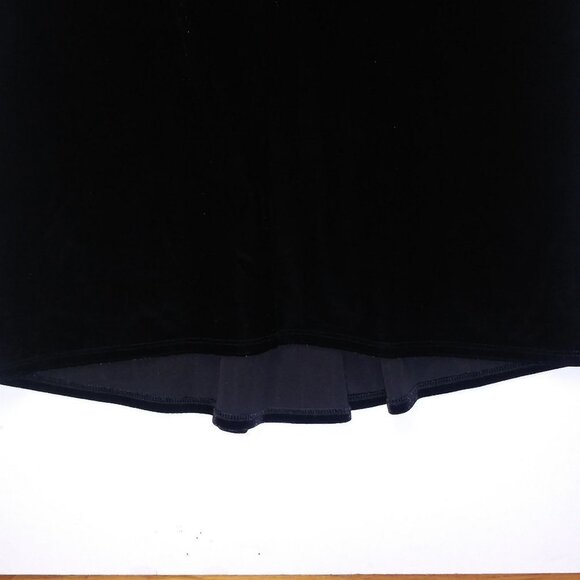 Black Velvet Slip Dress Sleeveless STRETCH XS/S/M - Picture 6 of 13